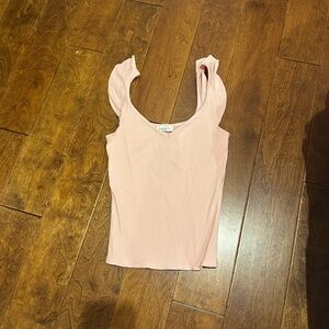 South Moon Under Pink Ruffle Tank Top